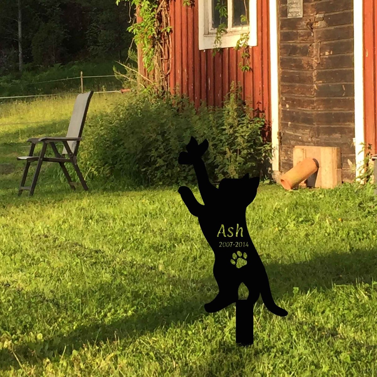 Metal Black Cat Yard Stake - BrossHome Metal Wall Art