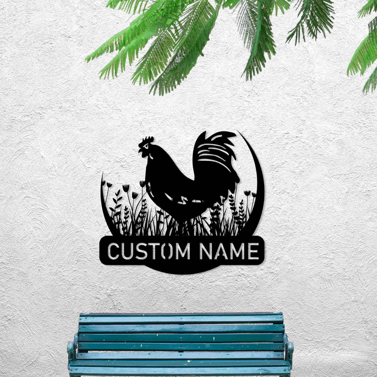 Metal Chicken Wall Decor - BrossHome Metal Wall Art