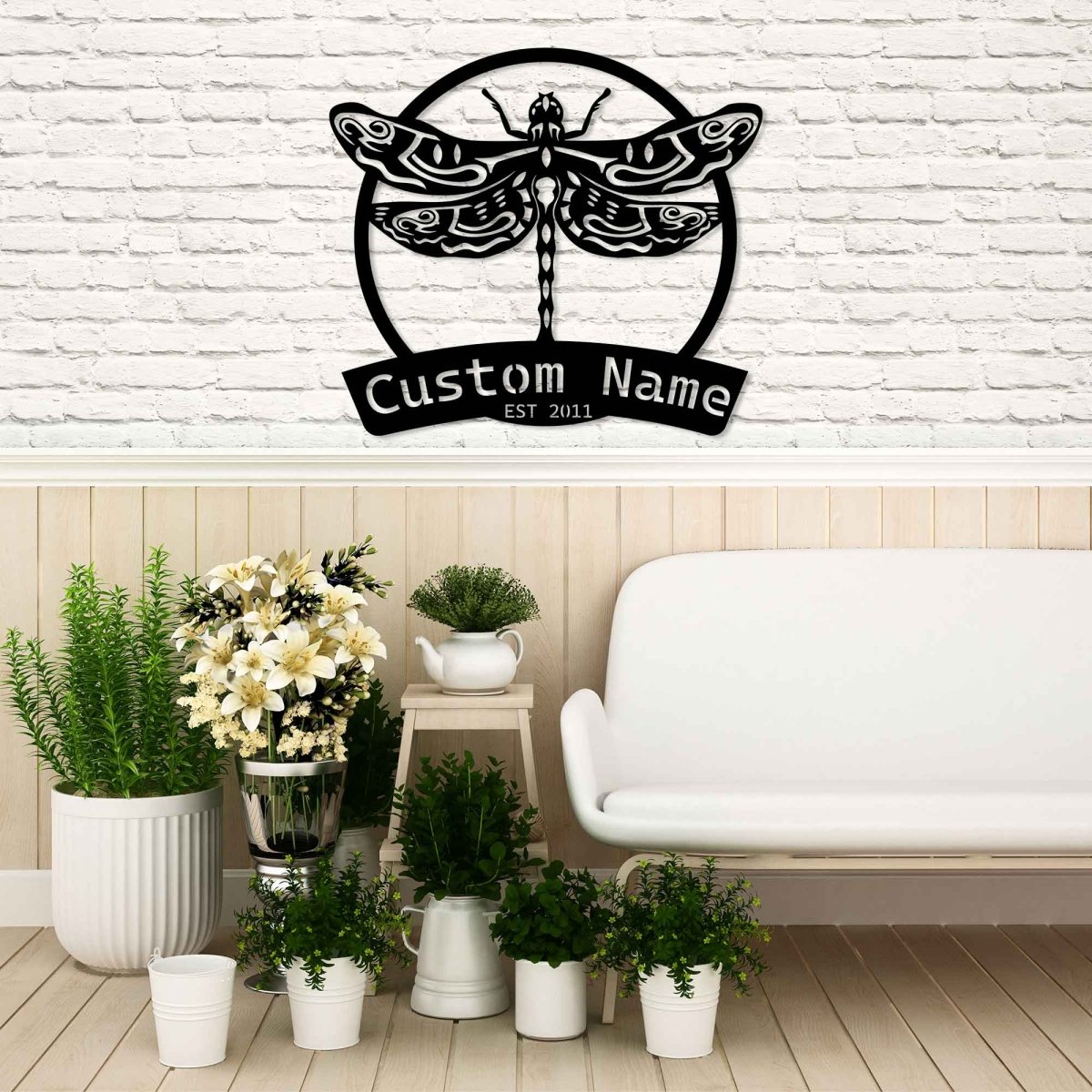 Metal Dragonfly Wall Decor - BrossHome Metal Wall Art