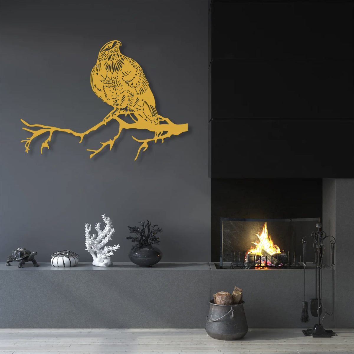 Metal Eagle Wall Art - BrossHome Metal Wall Art