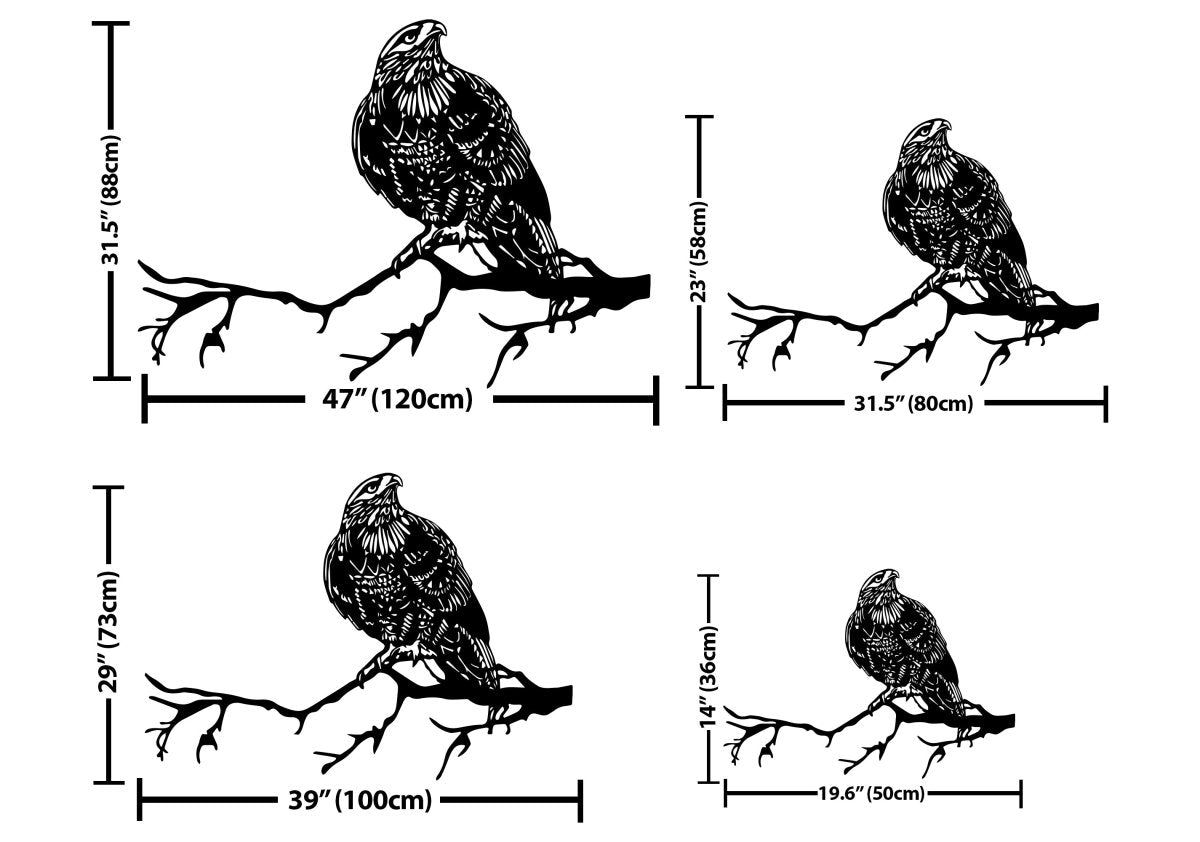 Metal Eagle Wall Art - BrossHome Metal Wall Art