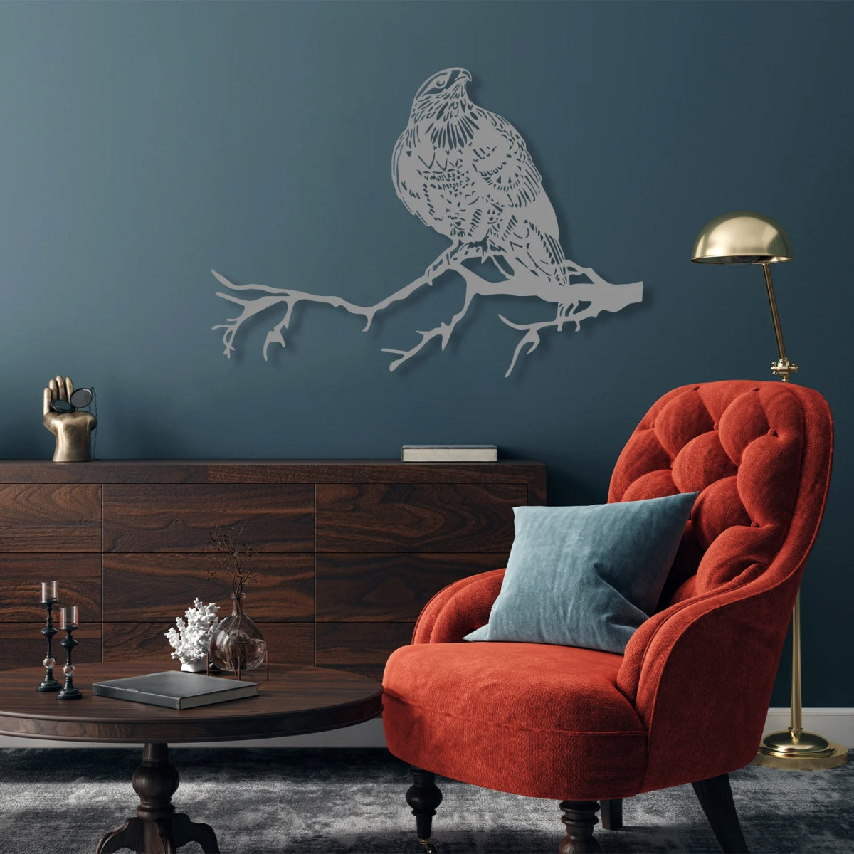 Metal Eagle Wall Art - BrossHome Metal Wall Art