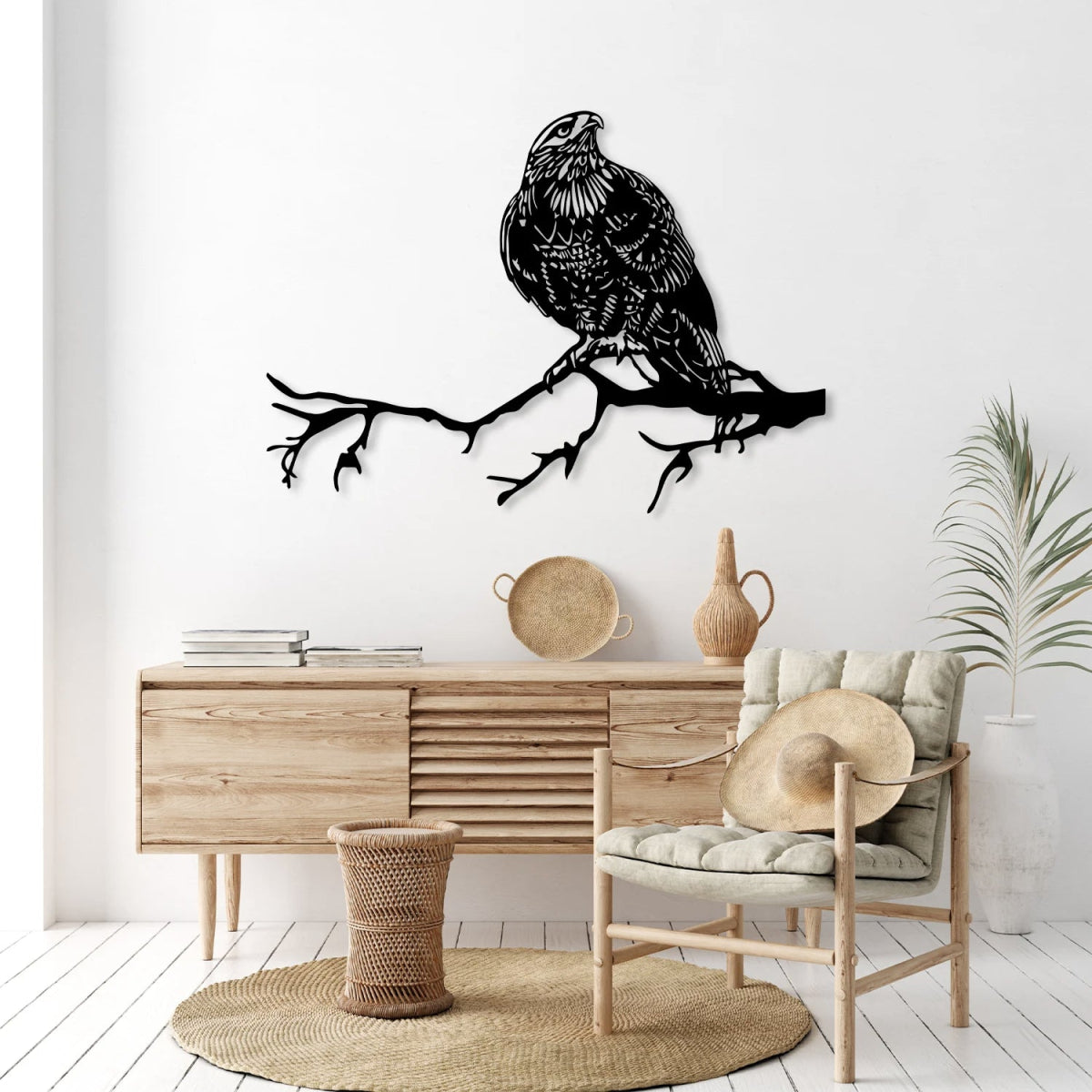 Metal Eagle Wall Art - BrossHome Metal Wall Art