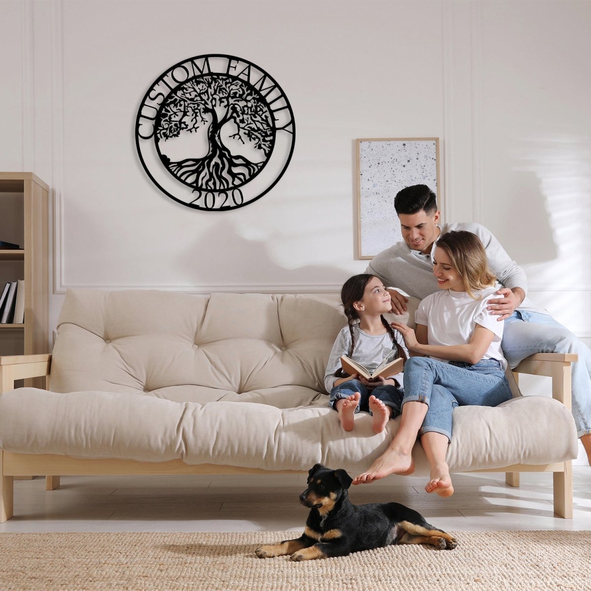 Metal Family Tree Wall Decor - BrossHome Metal Wall Art