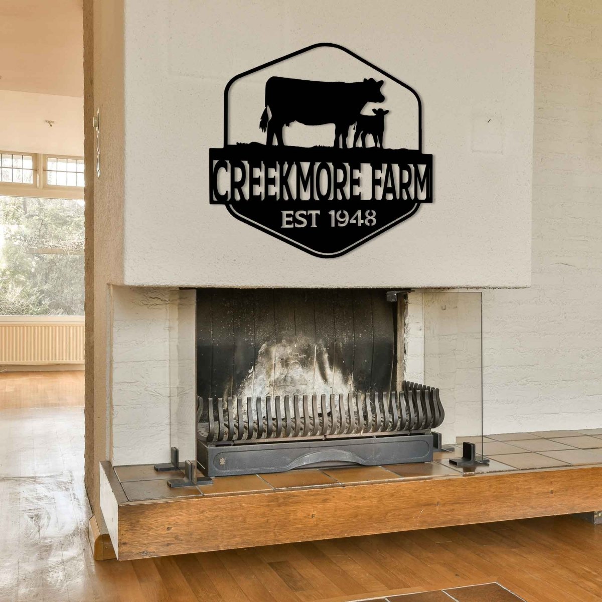 Metal Farm Name Wall Sign - BrossHome Metal Wall Art