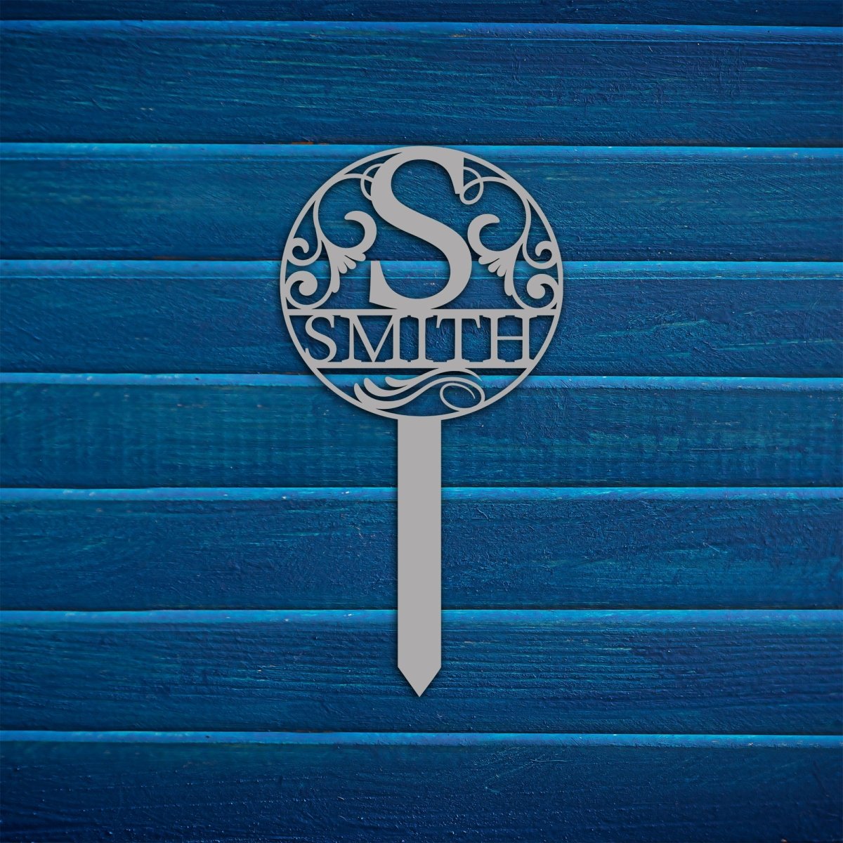 Metal Garden Stake Initial Letter - BrossHome Metal Wall Art