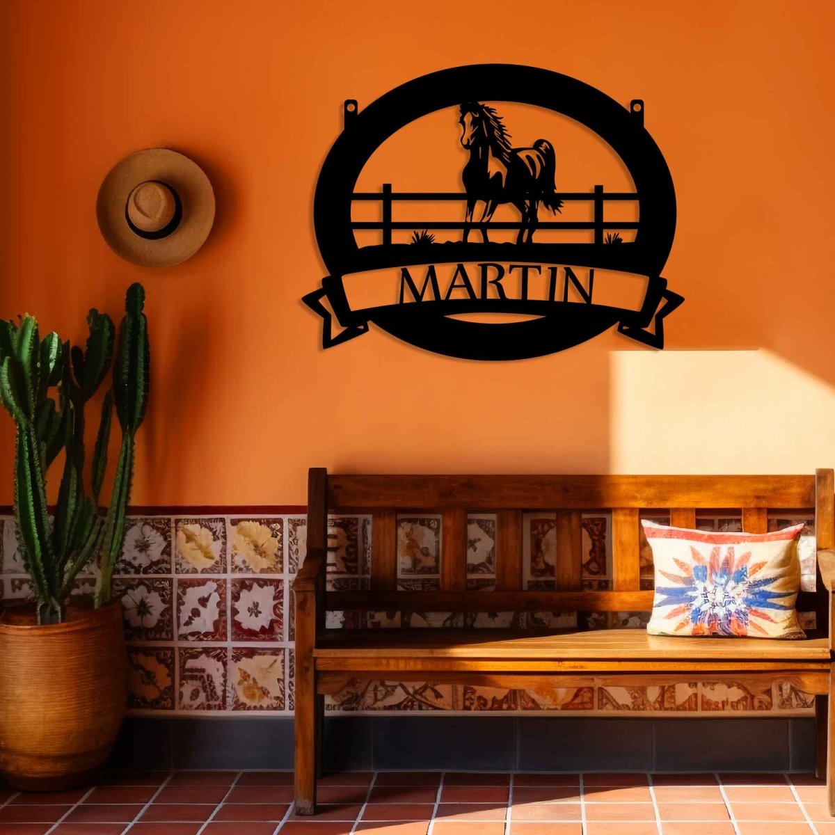 Metal Horse Sign - BrossHome Metal Wall Art