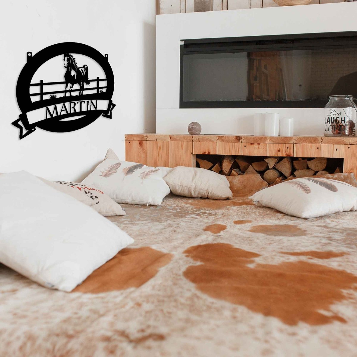 Metal Horse Sign - BrossHome Metal Wall Art