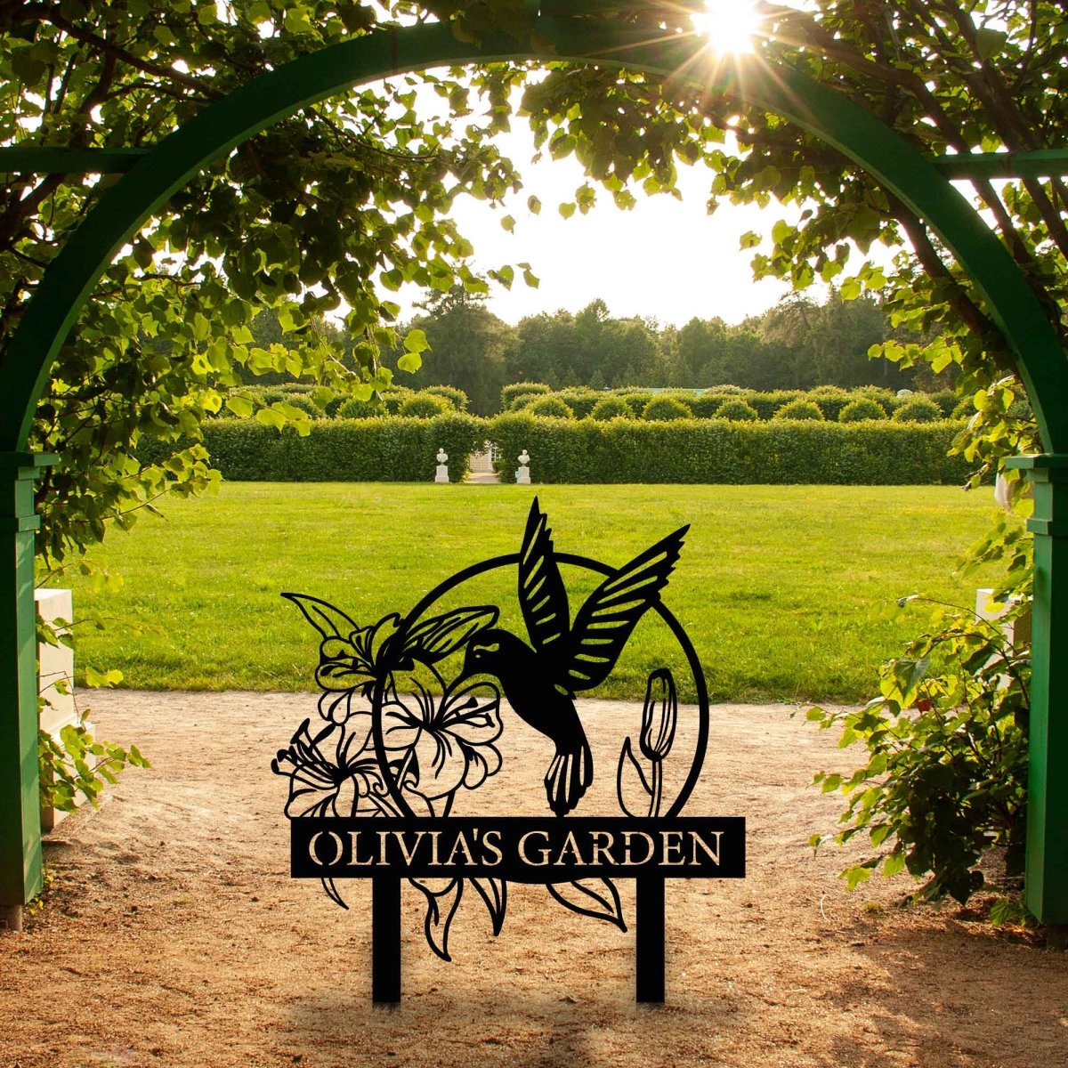 Metal Hummingbird Yard Art - BrossHome Metal Wall Art