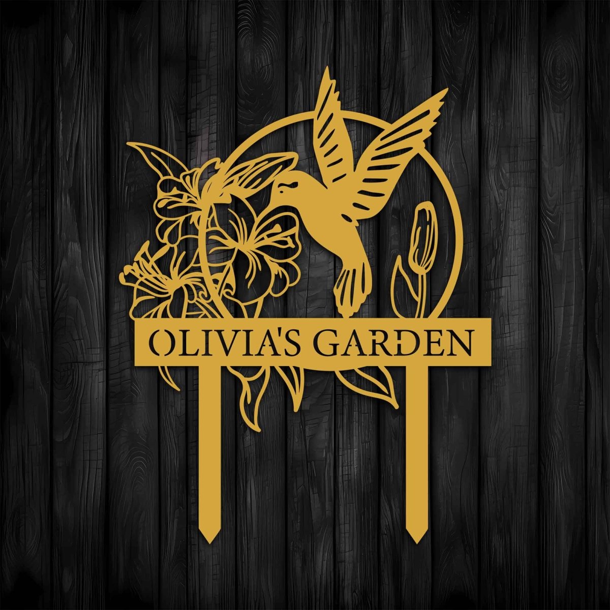 Metal Hummingbird Yard Art - BrossHome Metal Wall Art