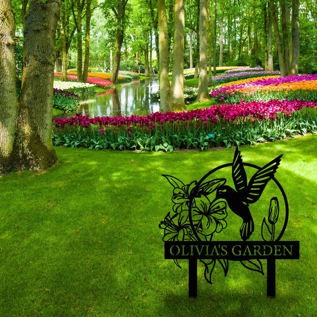 Metal Hummingbird Yard Art - BrossHome Metal Wall Art