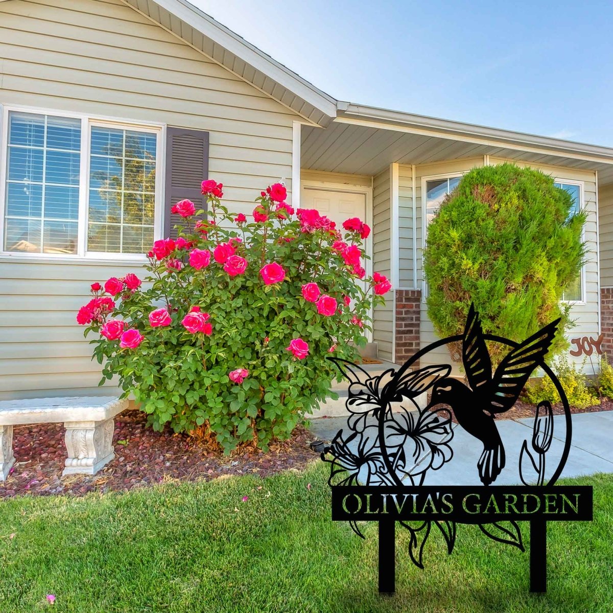 Metal Hummingbird Yard Art - BrossHome Metal Wall Art