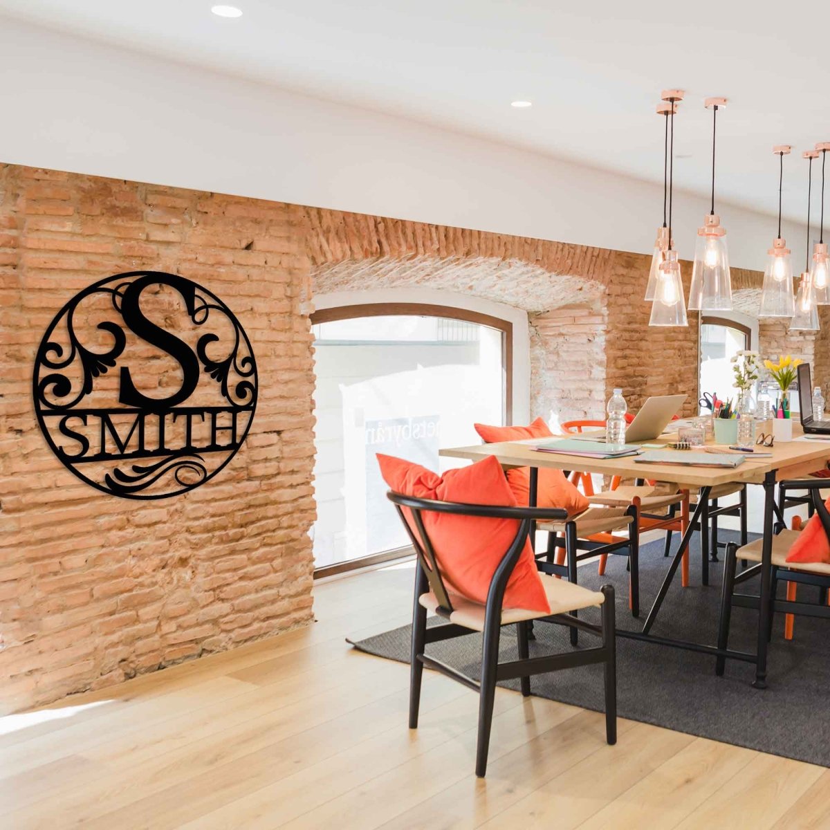 Metal Last Name Sign - BrossHome Metal Wall Art