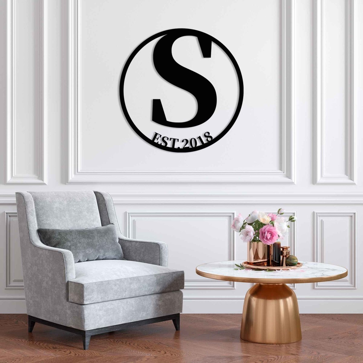 Metal Letter Wall Decor - BrossHome Metal Wall Art