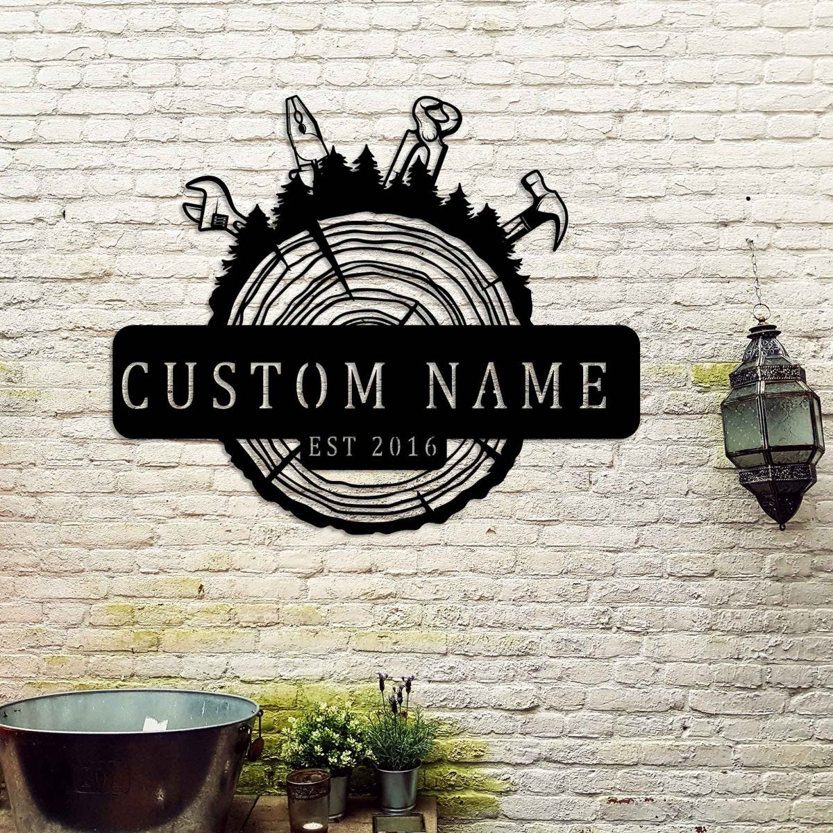 Metal Lumberjack Metal Wall Art - BrossHome Metal Wall Art