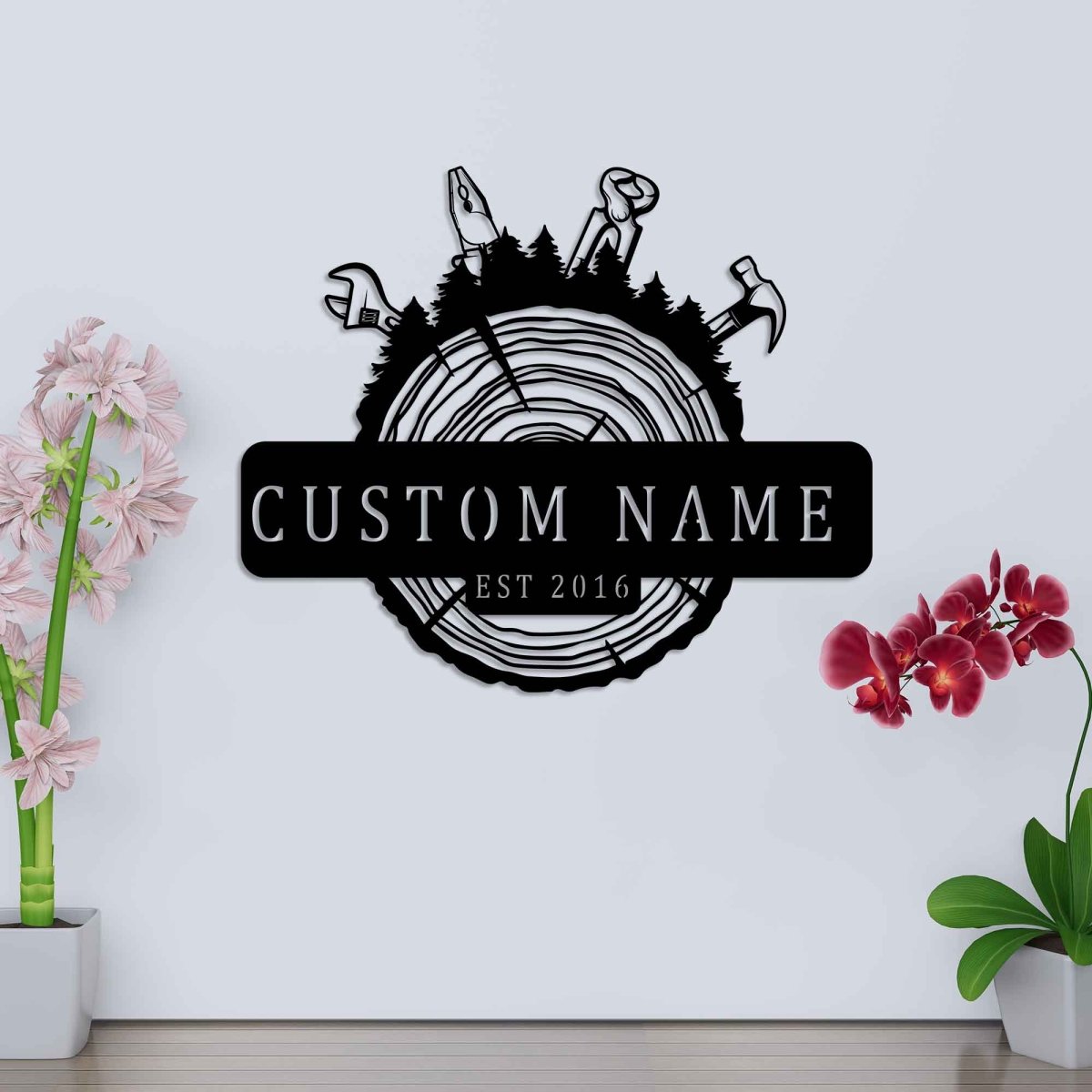 Metal Lumberjack Metal Wall Art - BrossHome Metal Wall Art