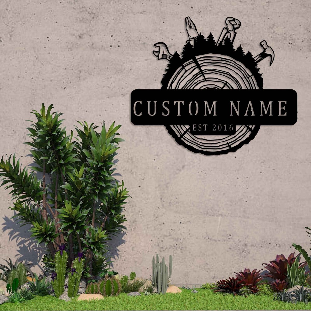 Metal Lumberjack Metal Wall Art - BrossHome Metal Wall Art