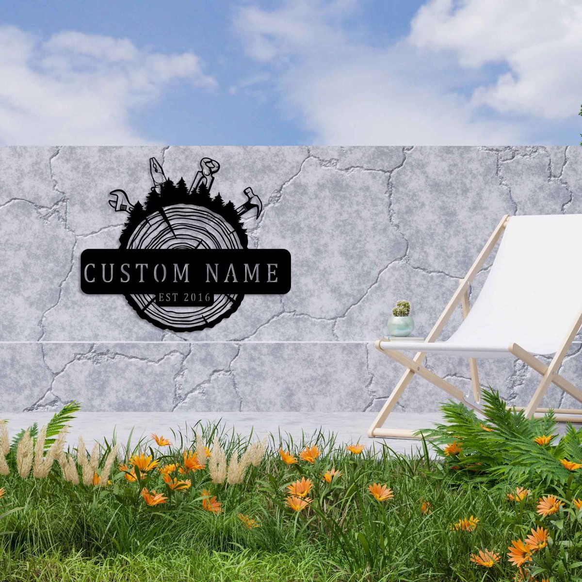 Metal Lumberjack Metal Wall Art - BrossHome Metal Wall Art