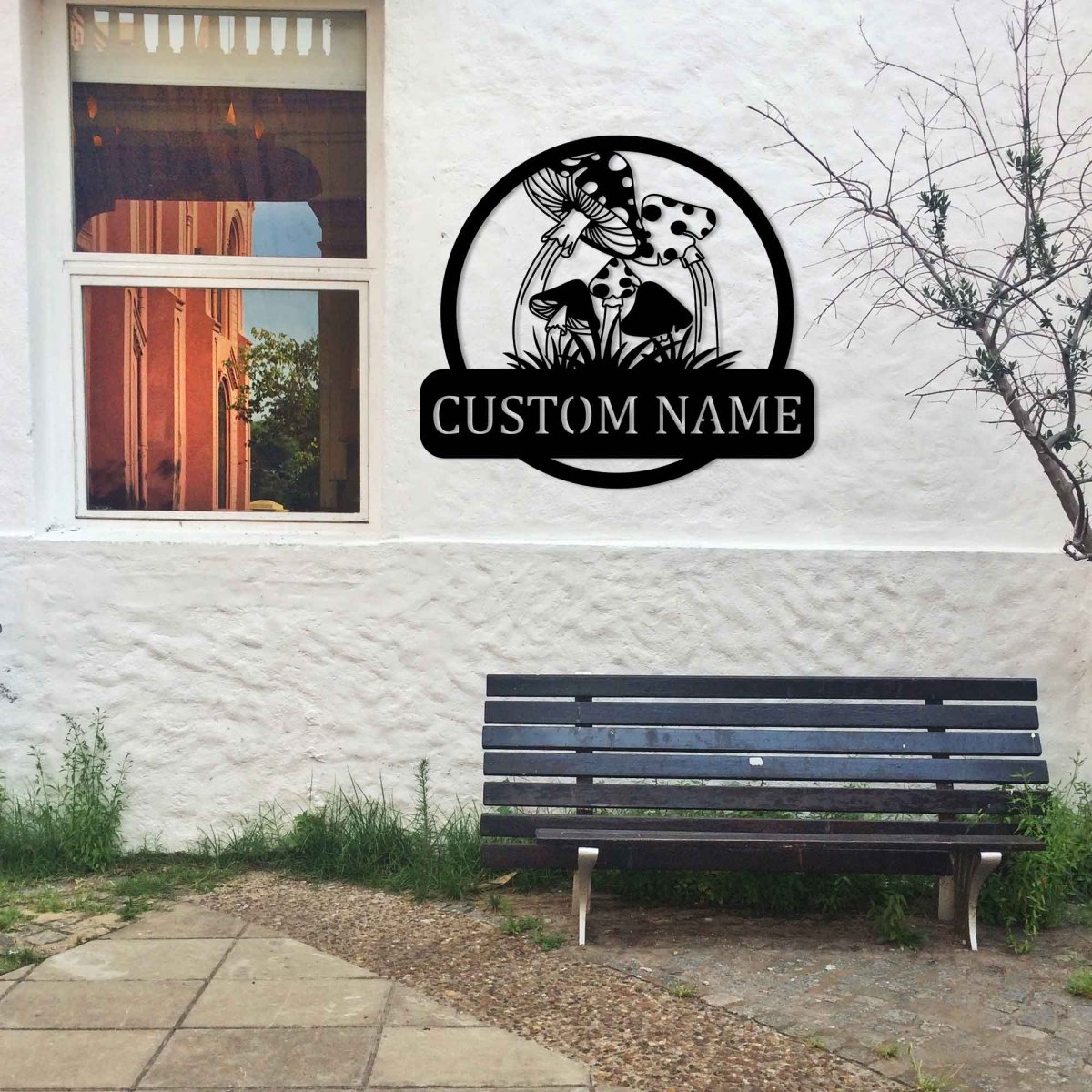 Metal Mushroom Wall Art for Porch and Garden - BrossHome Metal Wall Art