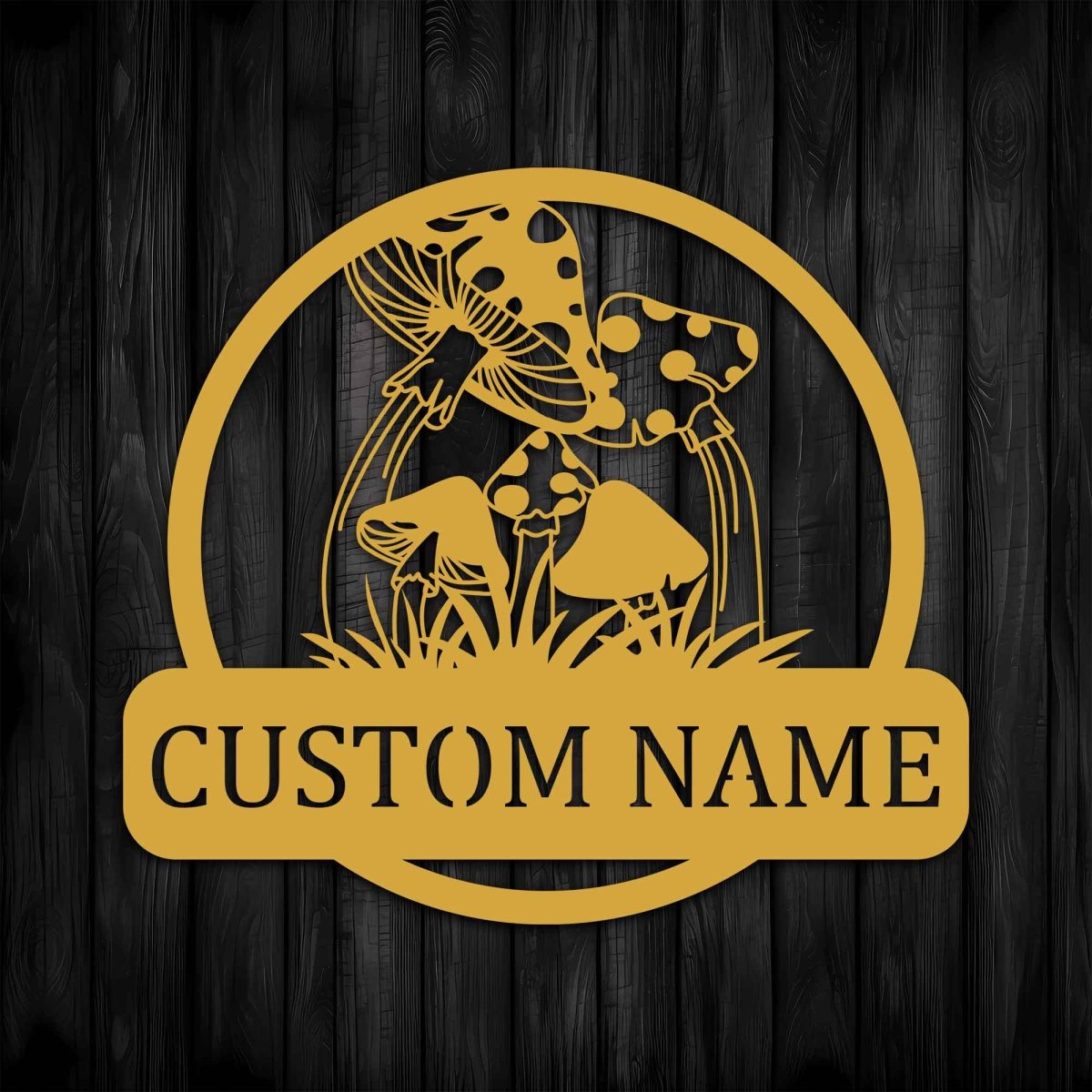 Metal Mushroom Wall Art for Porch and Garden - BrossHome Metal Wall Art