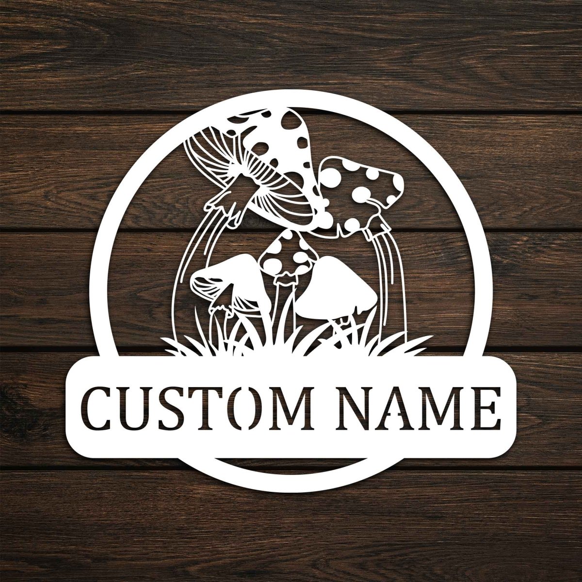 Metal Mushroom Wall Art for Porch and Garden - BrossHome Metal Wall Art