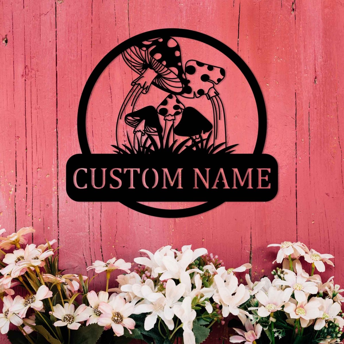 Metal Mushroom Wall Art for Porch and Garden - BrossHome Metal Wall Art