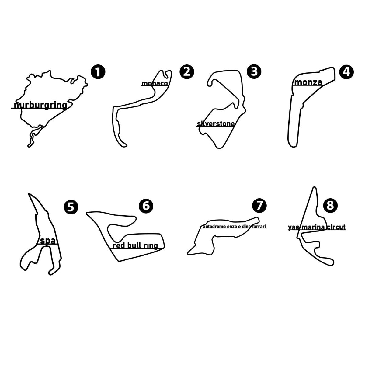 Metal Race Track Wall Art - BrossHome Metal Wall Art