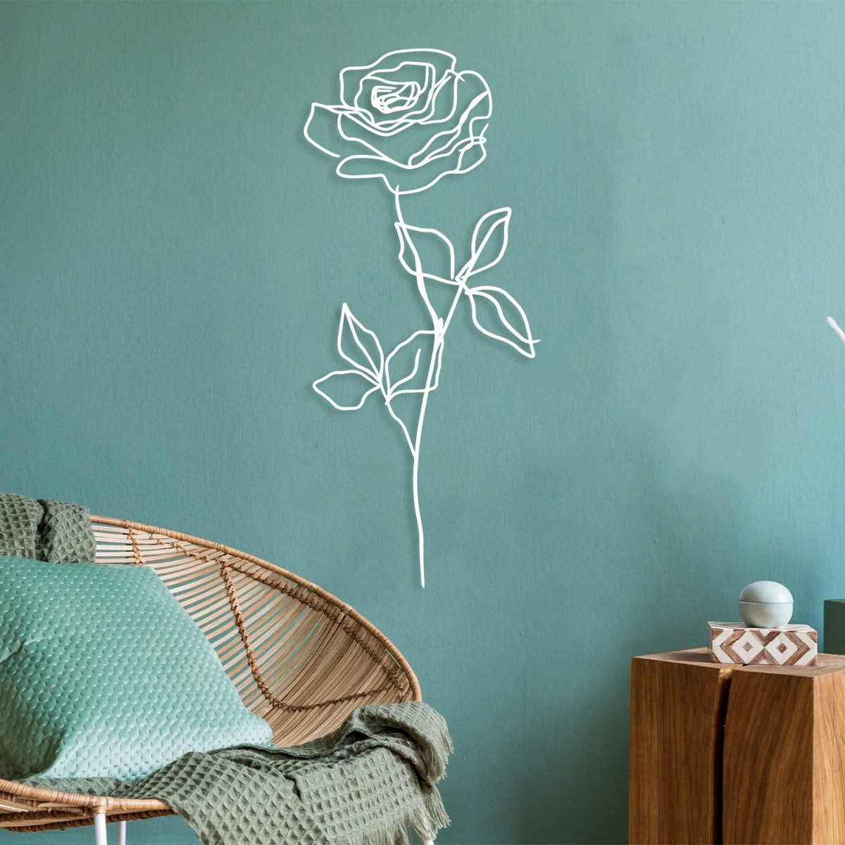 Metal Rose Wall Art - BrossHome Metal Wall Art