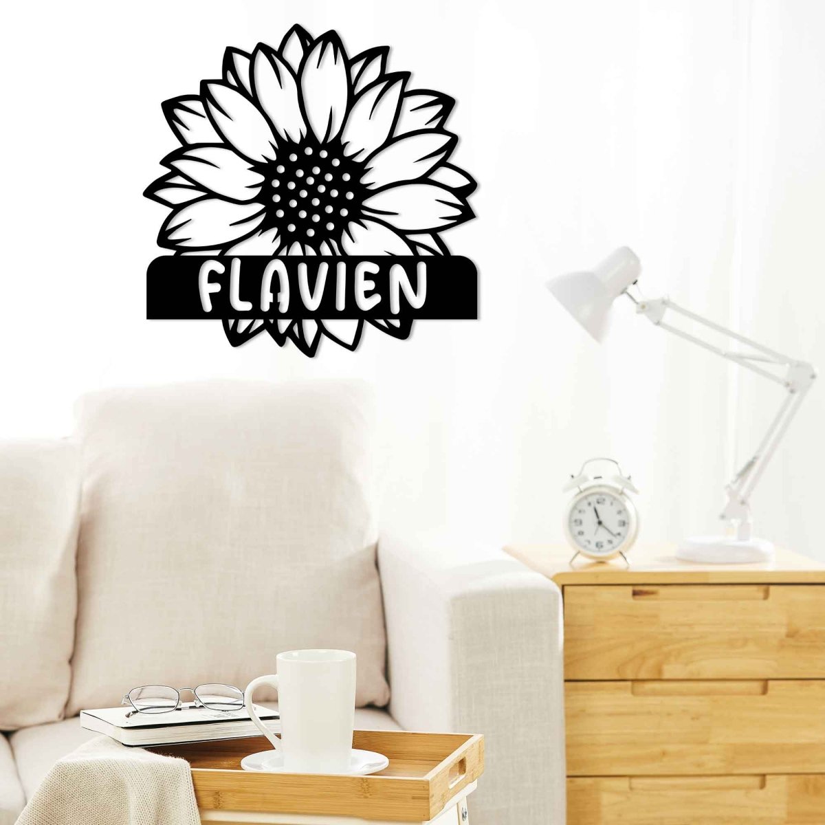 Metal Sunflower Wall Decor - BrossHome Metal Wall Art