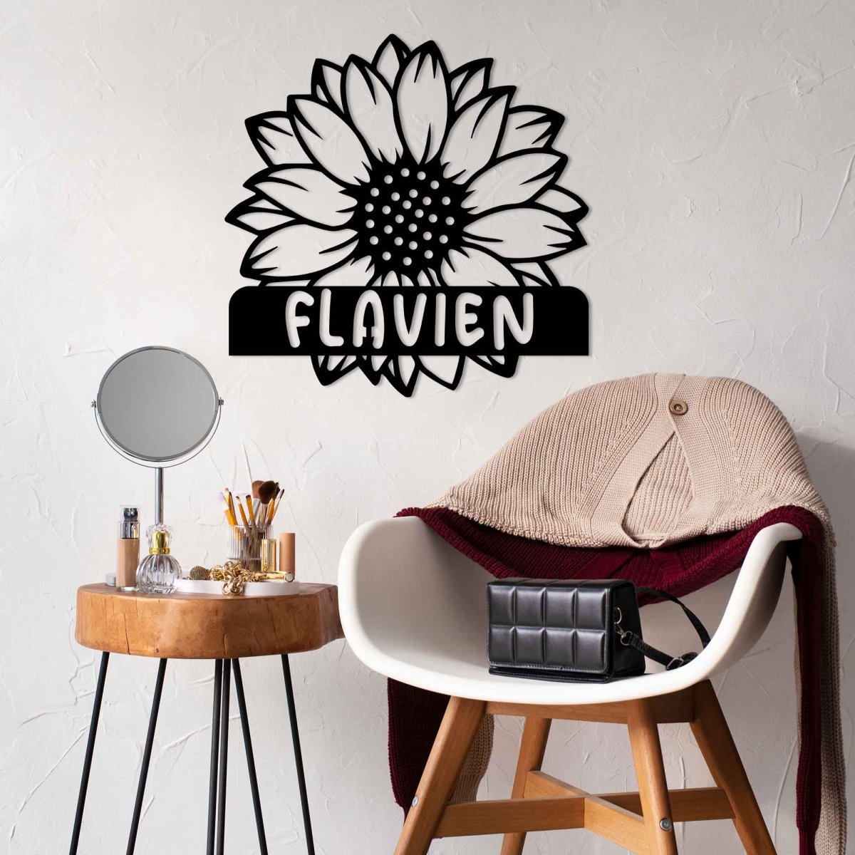 Metal Sunflower Wall Decor - BrossHome Metal Wall Art