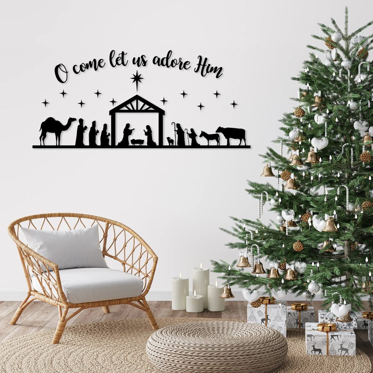 Metal Wall Decor Draft - Christmas Metal Wall Art - BrossHome Metal Wall Art