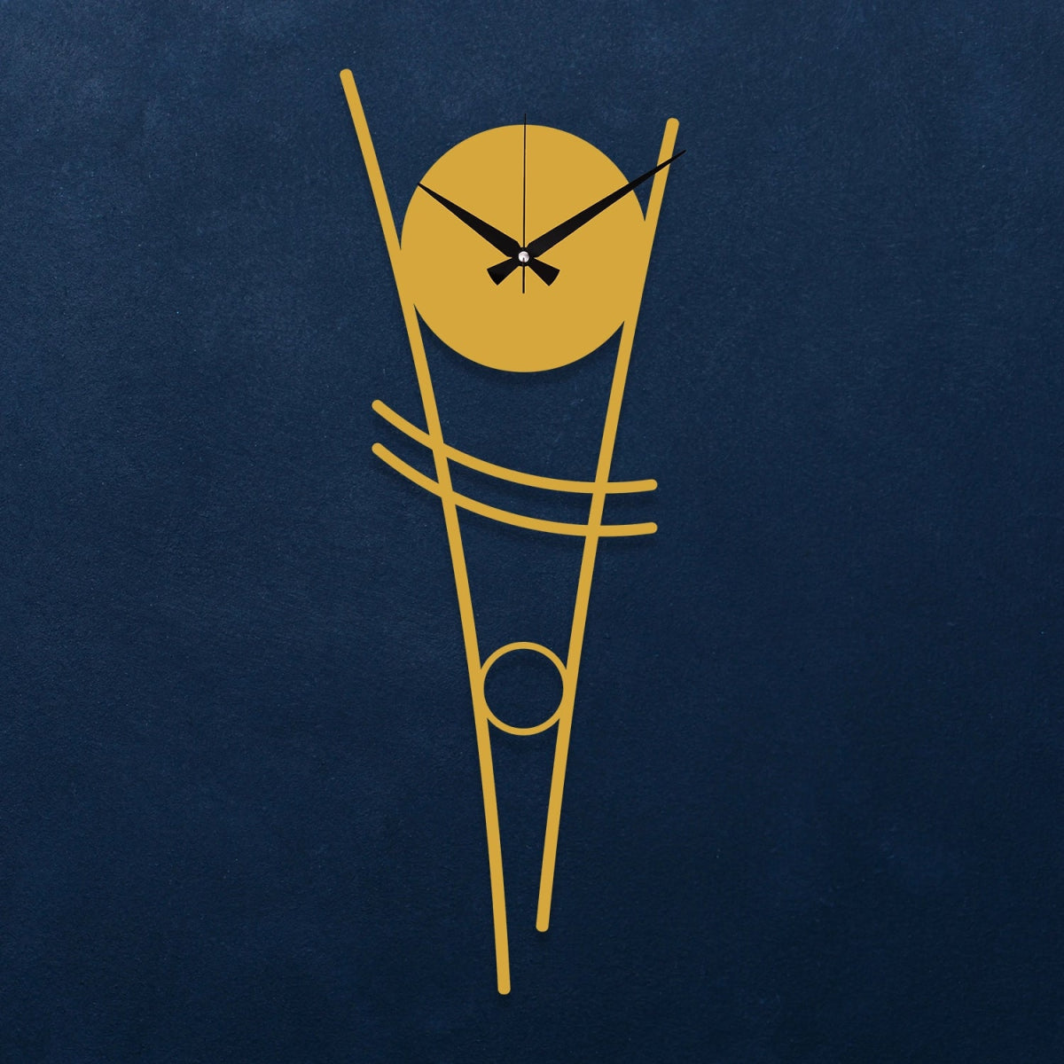 Minimalist Modern Abstract Metal Wall Clock - BrossHome Metal Wall Art