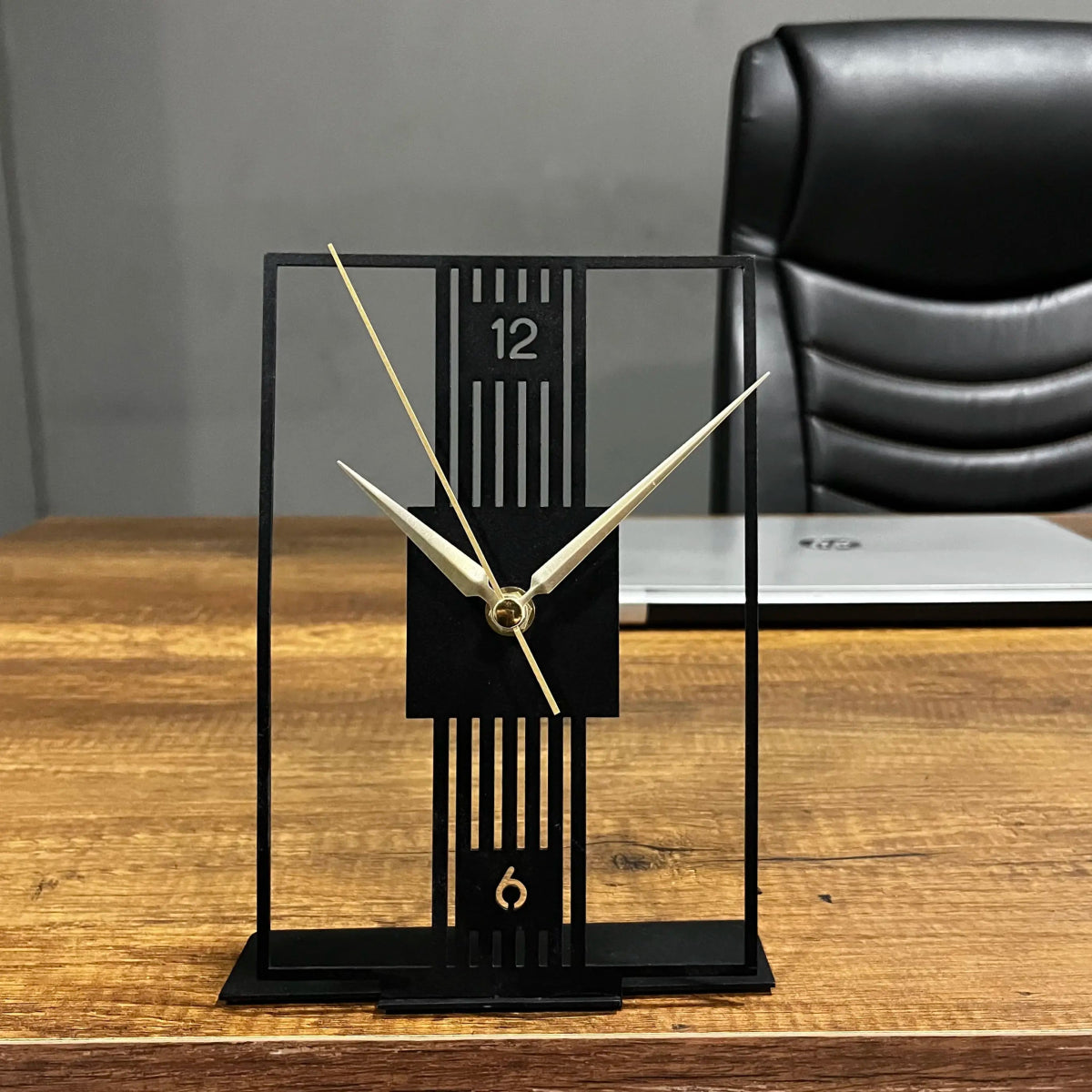 Modern Grid Tabletop Clock - BrossHome Metal Wall Art