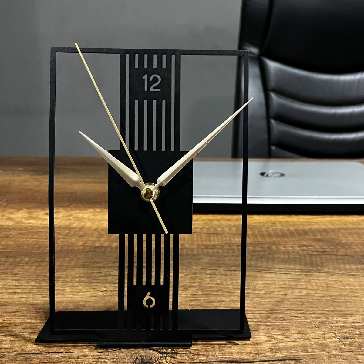 Modern Grid Tabletop Clock - BrossHome Metal Wall Art