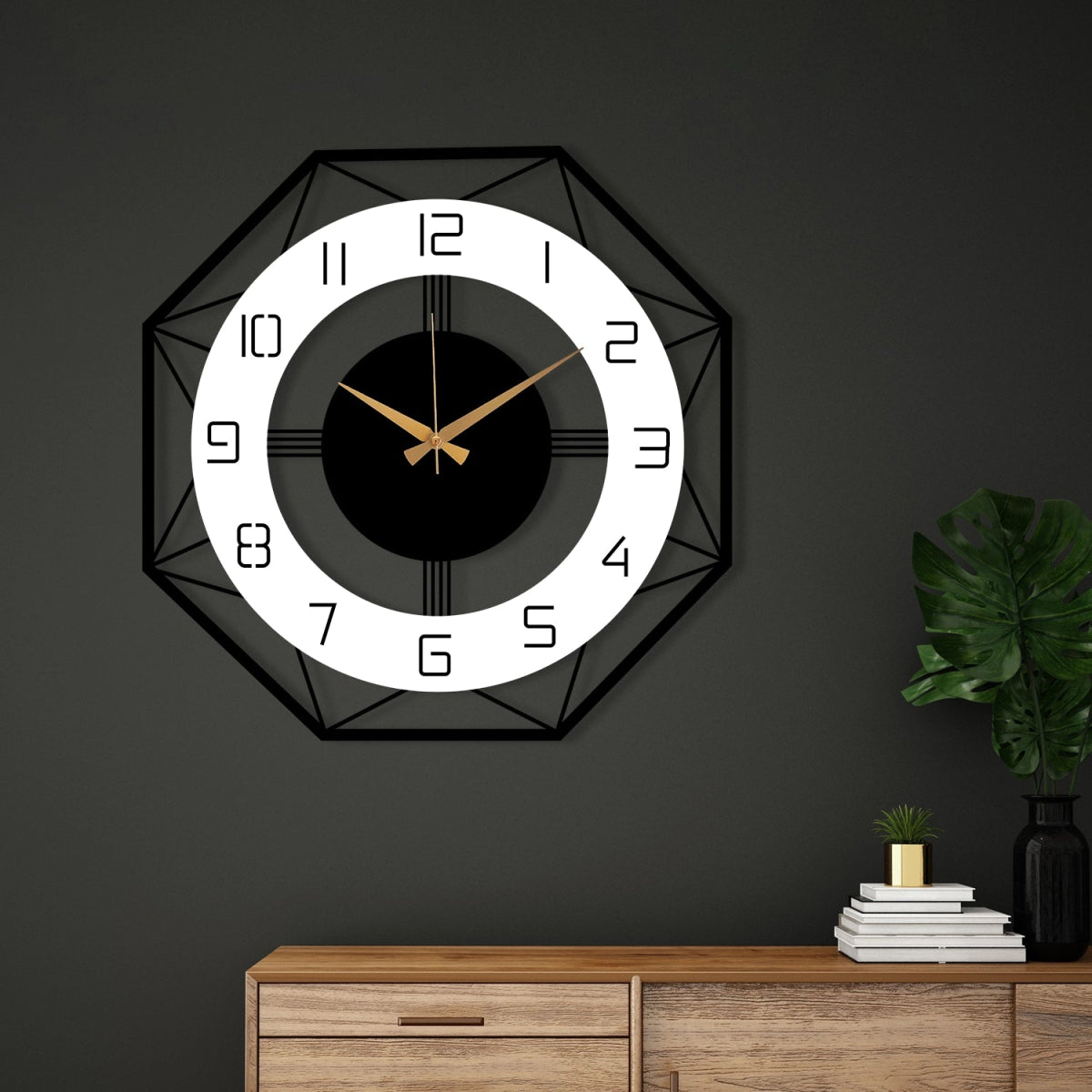 MODERN METAL WALL CLOCK - BrossHome Metal Wall Art