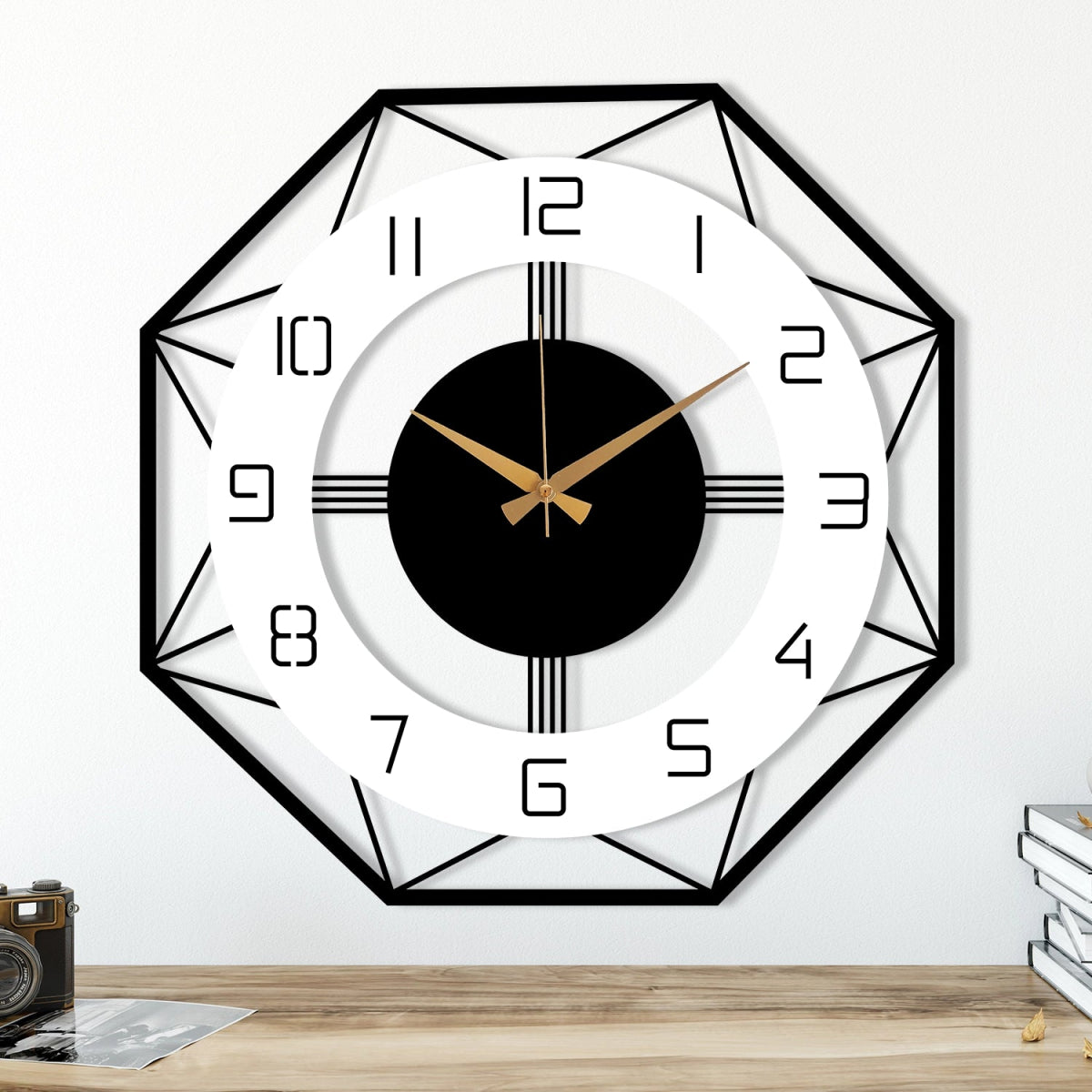 MODERN METAL WALL CLOCK - BrossHome Metal Wall Art