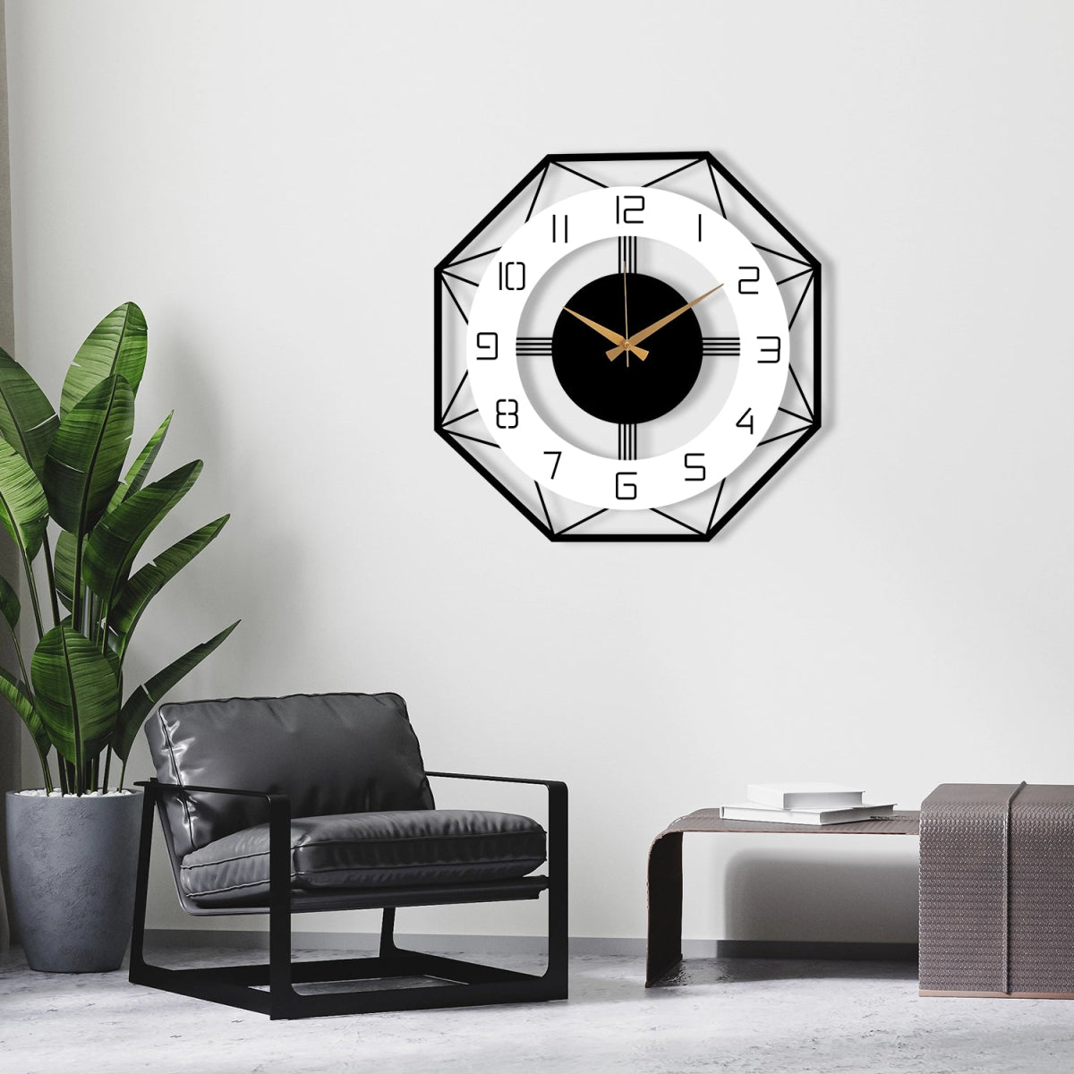 MODERN METAL WALL CLOCK - BrossHome Metal Wall Art