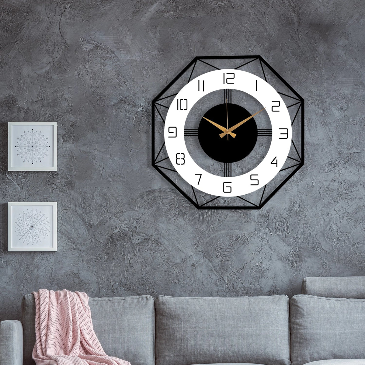 MODERN METAL WALL CLOCK - BrossHome Metal Wall Art