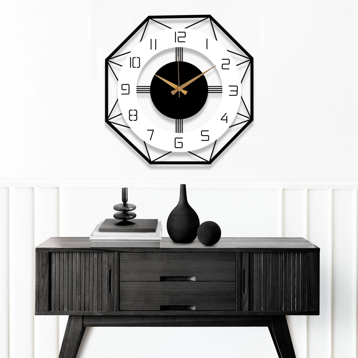MODERN METAL WALL CLOCK - BrossHome Metal Wall Art