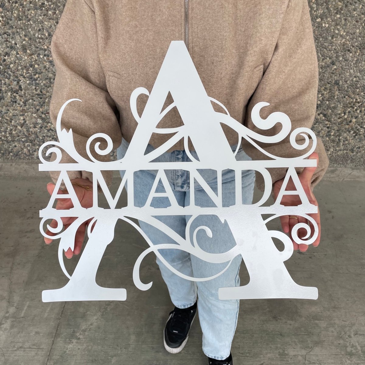 Monogram Wall Decor - Custom - BrossHome Metal Wall Art