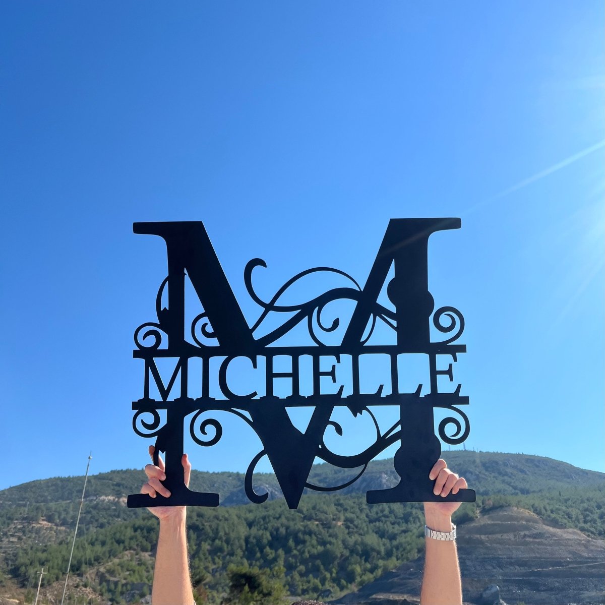 Monogram Wall Decor - Custom - BrossHome Metal Wall Art