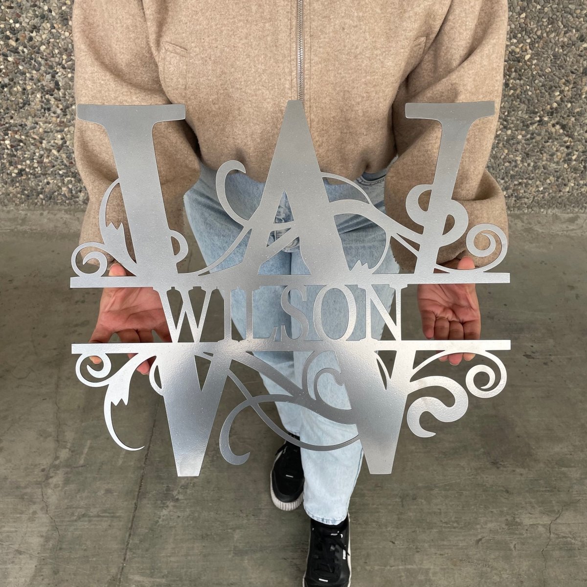 Monogram Wall Decor - Custom - BrossHome Metal Wall Art