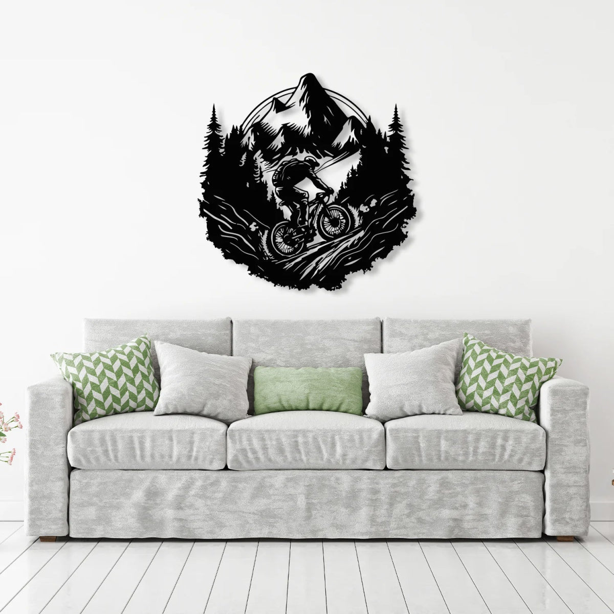 Mountain Bike Metal Wall Decor - BrossHome Metal Wall Art
