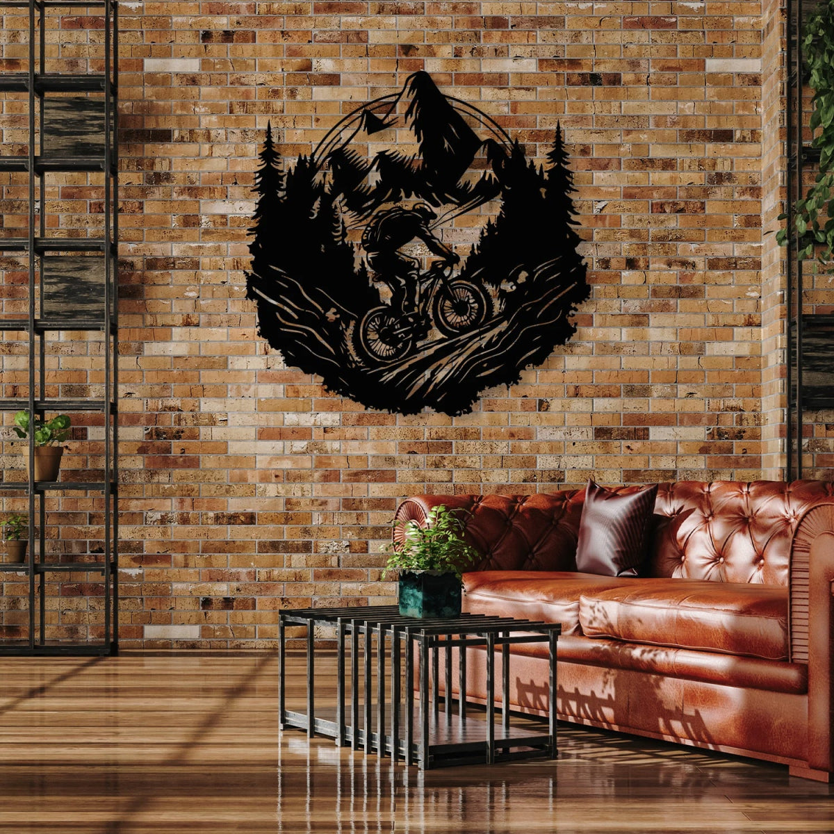 Mountain Bike Metal Wall Decor - BrossHome Metal Wall Art