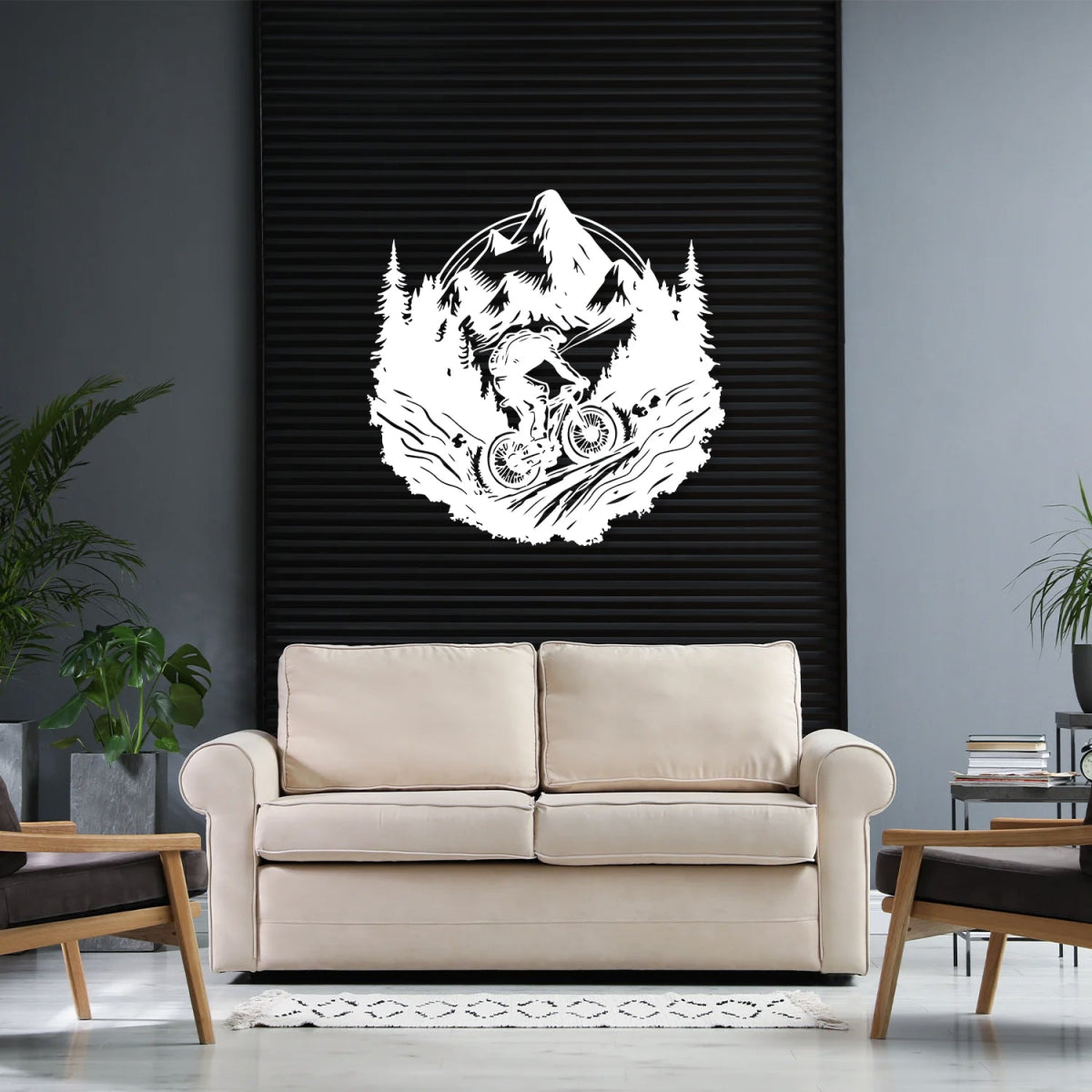 Mountain Bike Metal Wall Decor - BrossHome Metal Wall Art