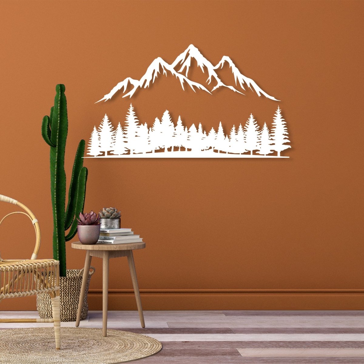 Mountain Forest Metal Wall Decor - BrossHome Metal Wall Art