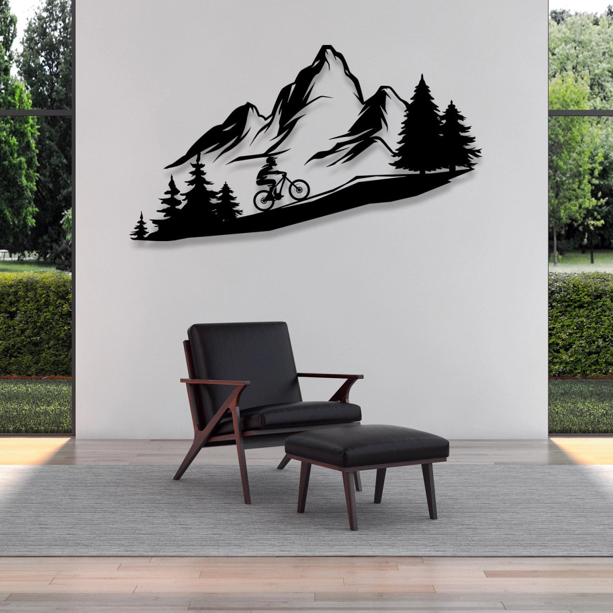 Mountain Metal Wall Decor - BrossHome Metal Wall Art