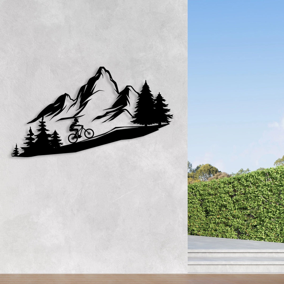 Mountain Metal Wall Decor - BrossHome Metal Wall Art