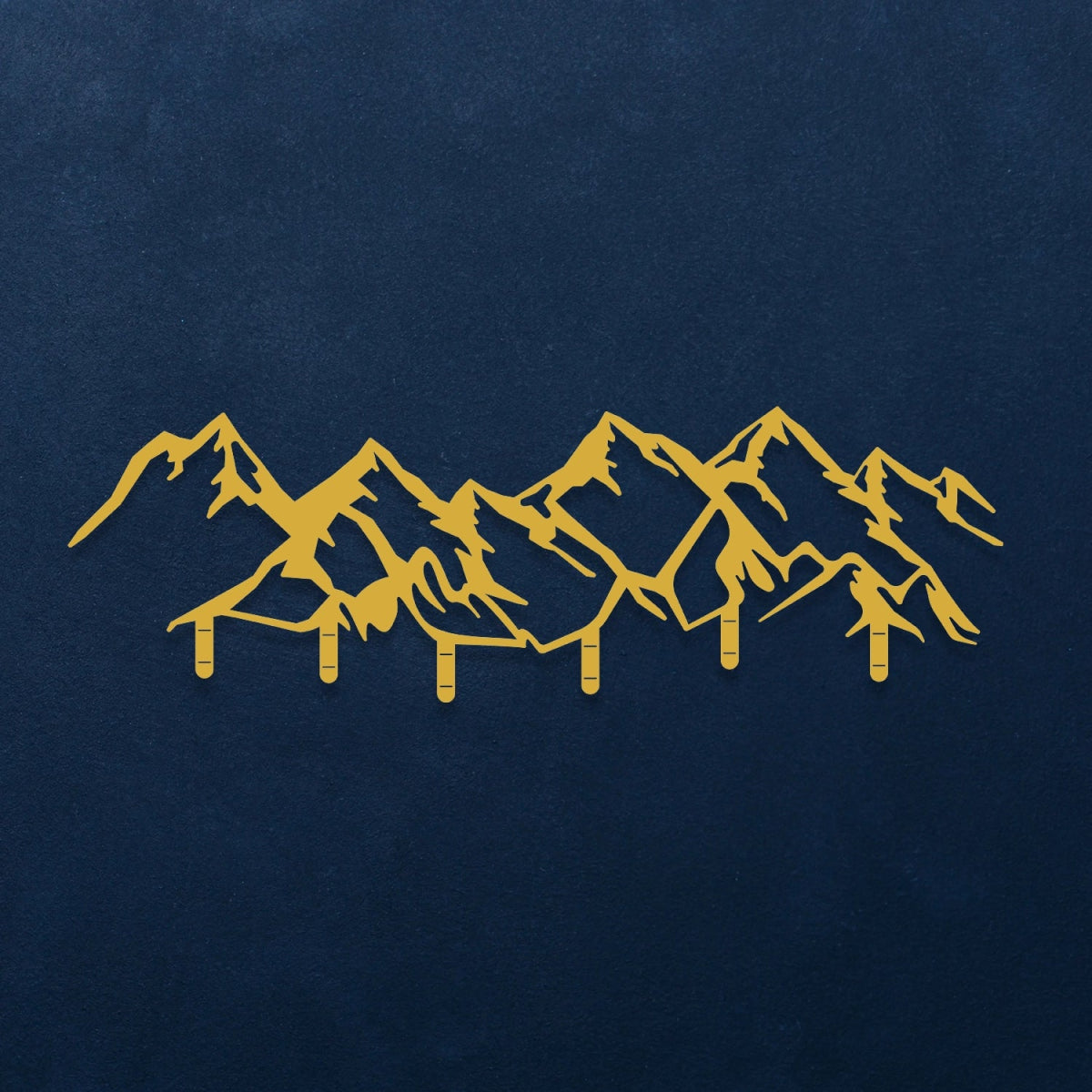 Mountain Range Metal Wall Hook - BrossHome Metal Wall Art