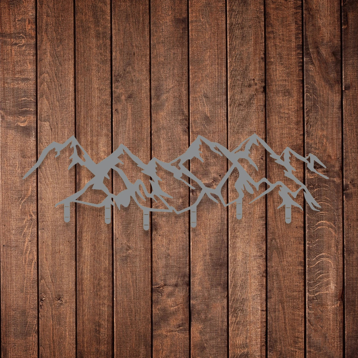 Mountain Range Metal Wall Hook - BrossHome Metal Wall Art